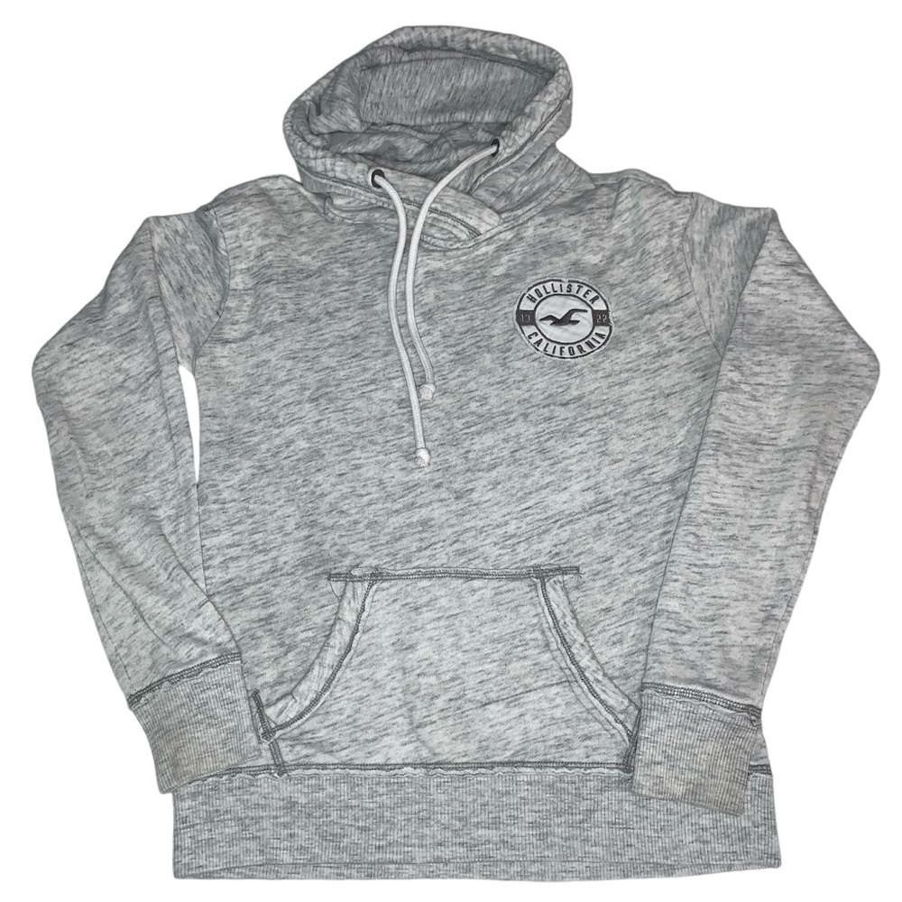 Hollister Hoodie Casual Grey Cotton Blend Pullover size XS
